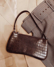 Load image into Gallery viewer, Eva Shoulder Bag - Brown Croc