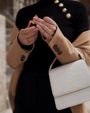 Load image into Gallery viewer, The Fae Top Handle Bag - Ivory Croc