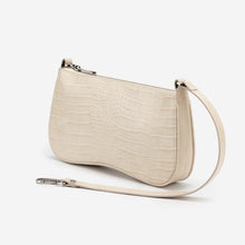 Load image into Gallery viewer, Eva Shoulder Bag - Ivory Croc
