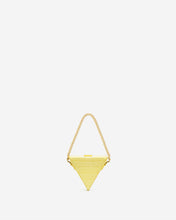 Load image into Gallery viewer, Triangle Mini Box - Light Yellow Croc
