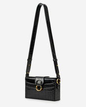 Load image into Gallery viewer, Grace Box Bag - Black Croc

