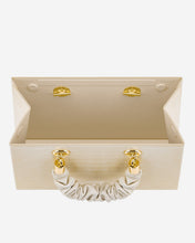 Load image into Gallery viewer, Ella Top Handle Bag - Light Beige Croc
