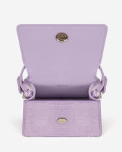 Load image into Gallery viewer, Fae Mini Top Handle Bag - Purple Lizard
